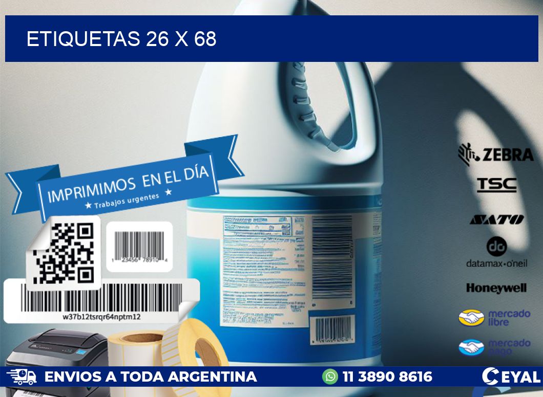 ETIQUETAS 26 x 68