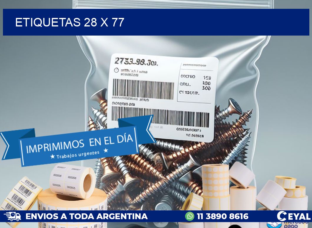 ETIQUETAS 28 x 77