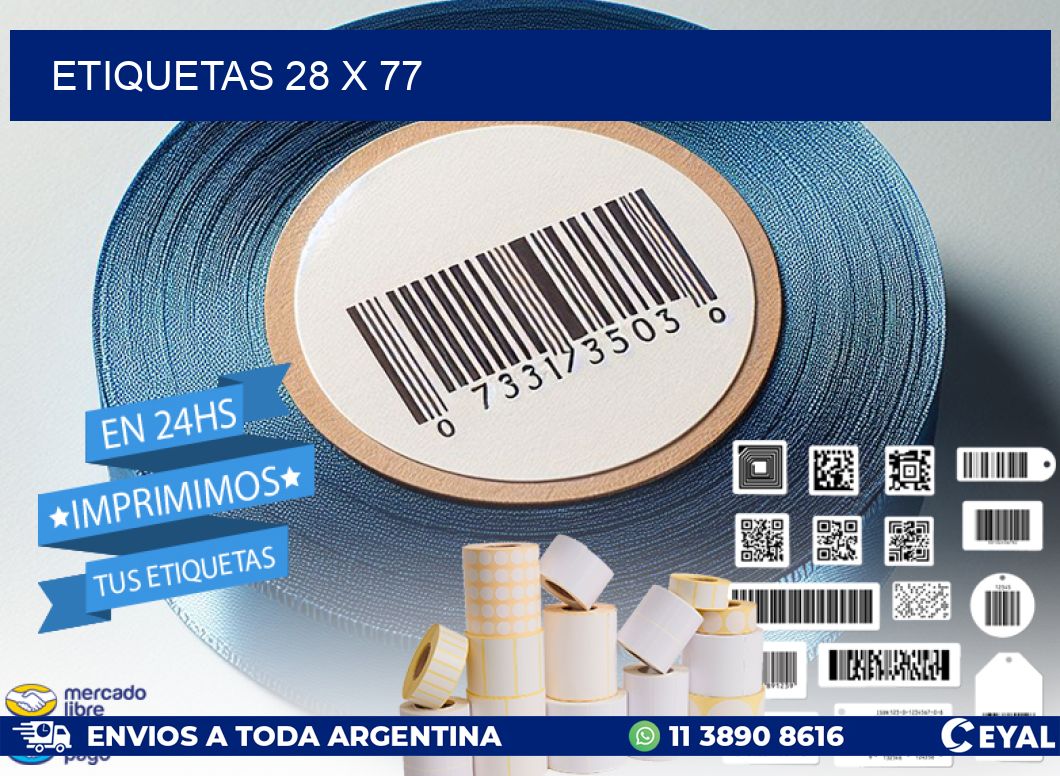 ETIQUETAS 28 x 77