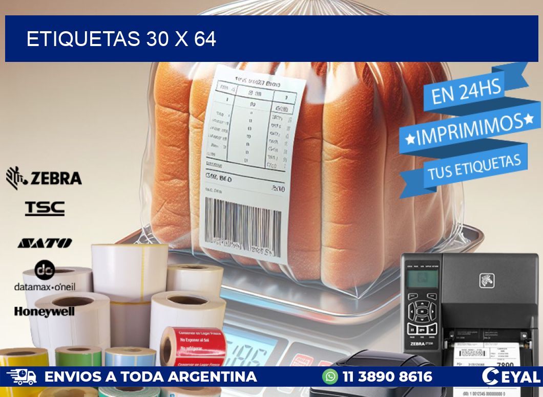 ETIQUETAS 30 x 64