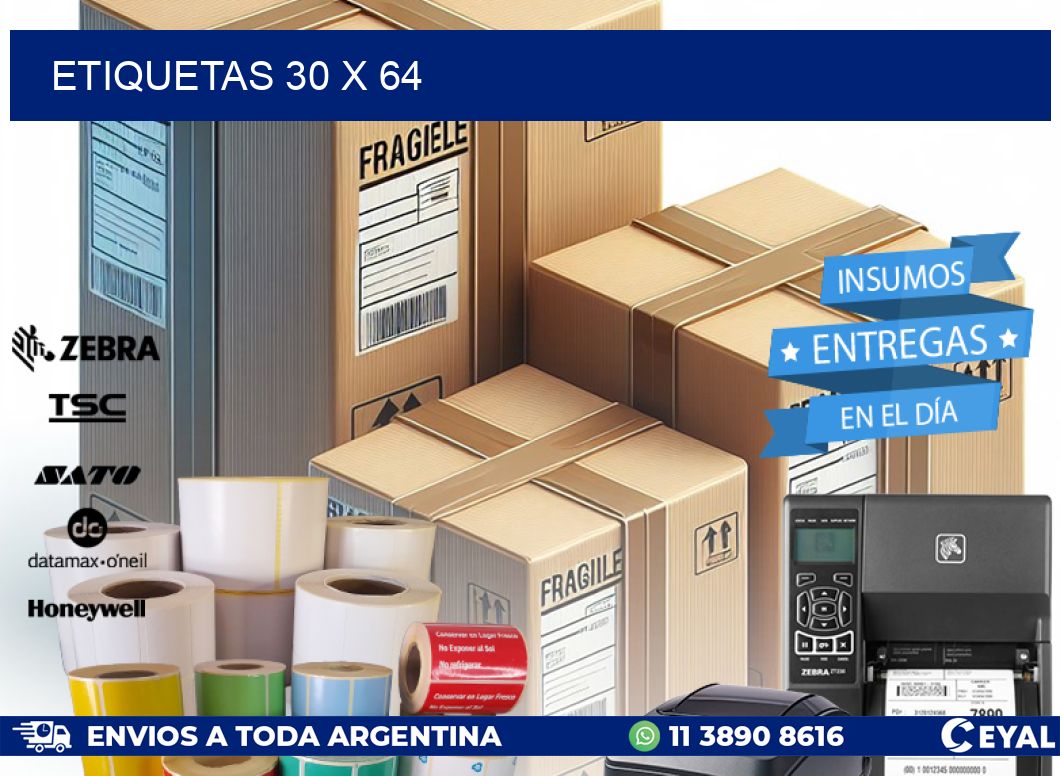 ETIQUETAS 30 x 64
