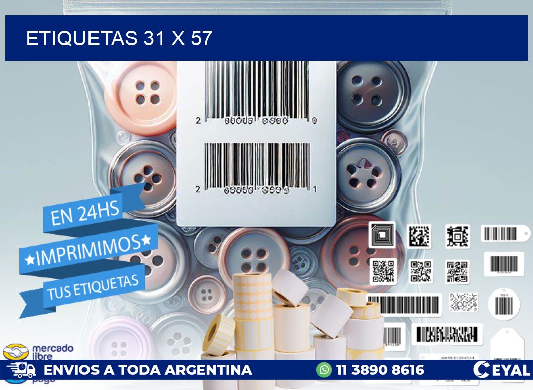 ETIQUETAS 31 x 57