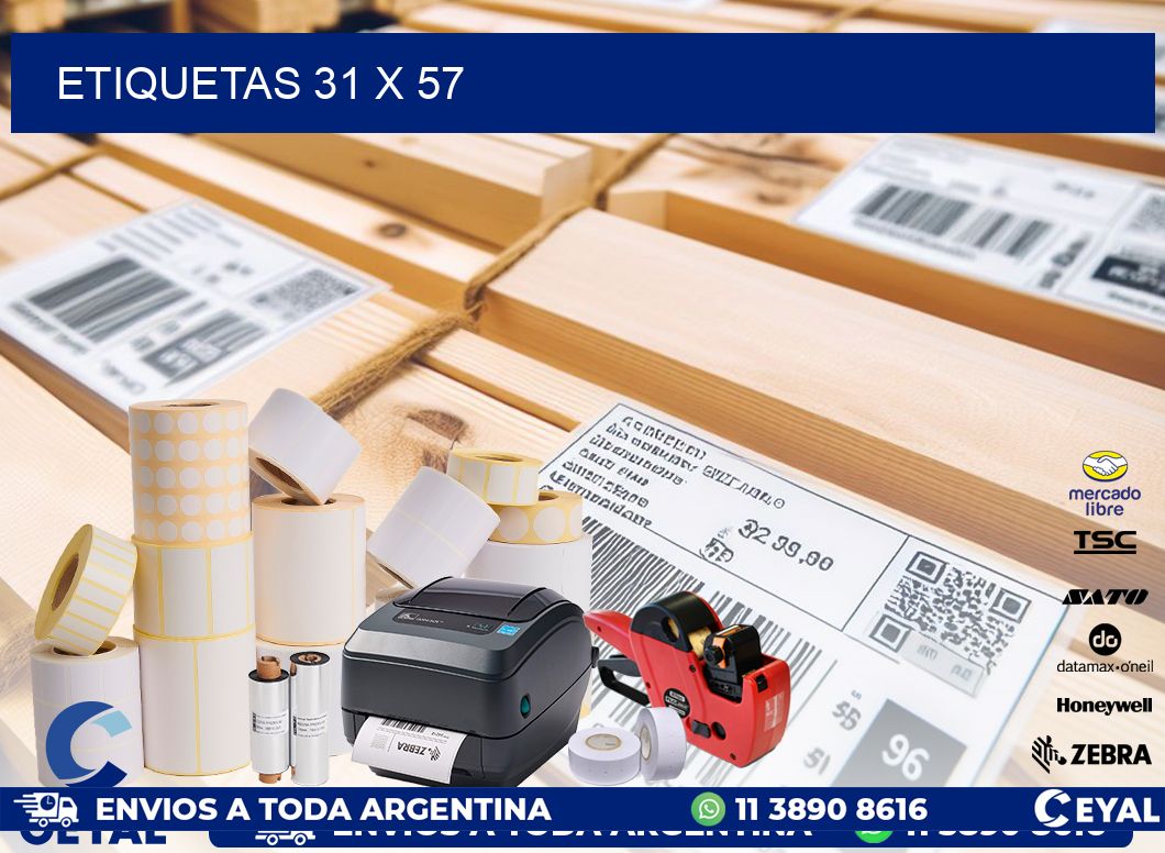 ETIQUETAS 31 x 57