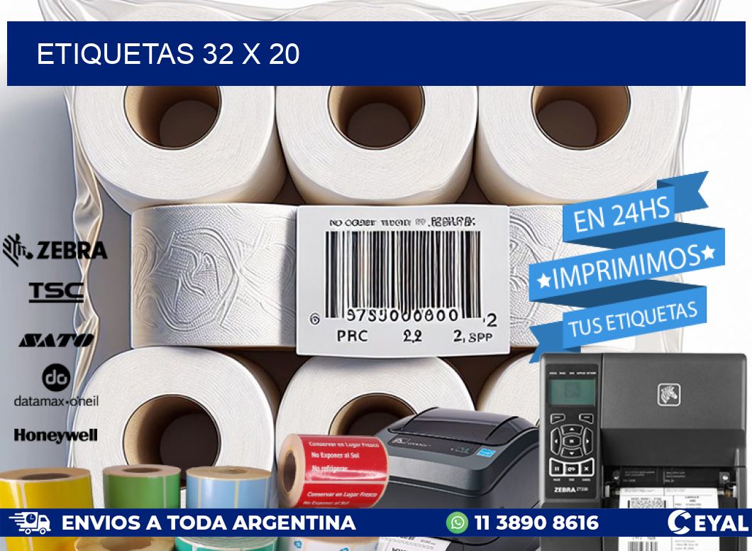 ETIQUETAS 32 x 20
