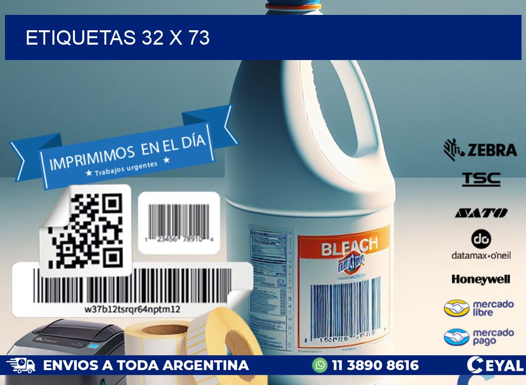 ETIQUETAS 32 x 73
