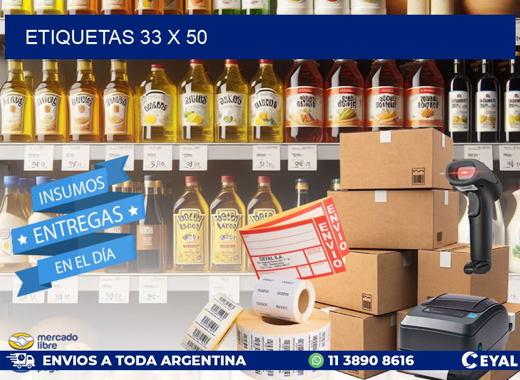 ETIQUETAS 33 x 50