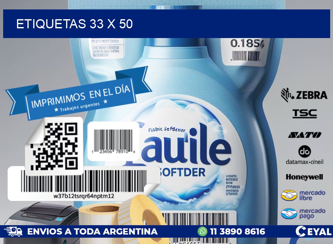 ETIQUETAS 33 x 50