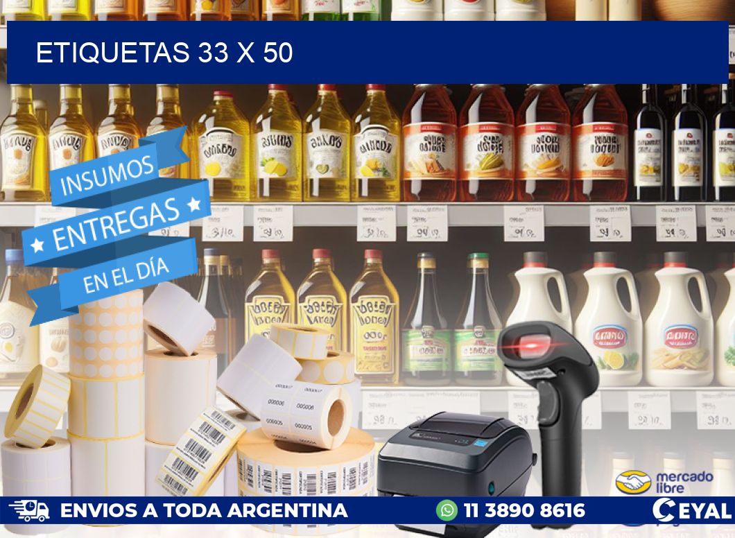 ETIQUETAS 33 x 50