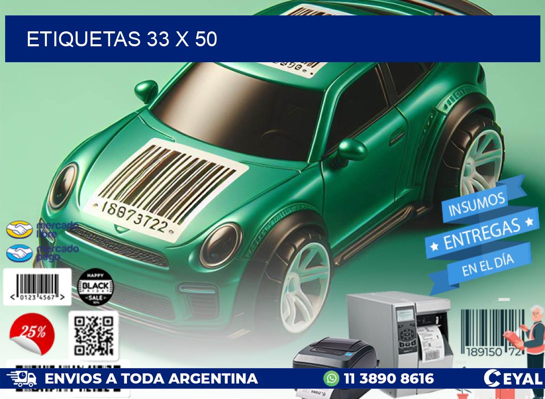 ETIQUETAS 33 x 50
