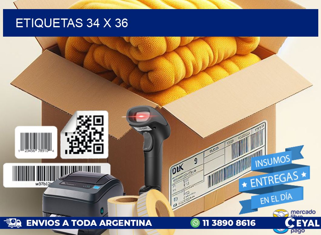 ETIQUETAS 34 x 36