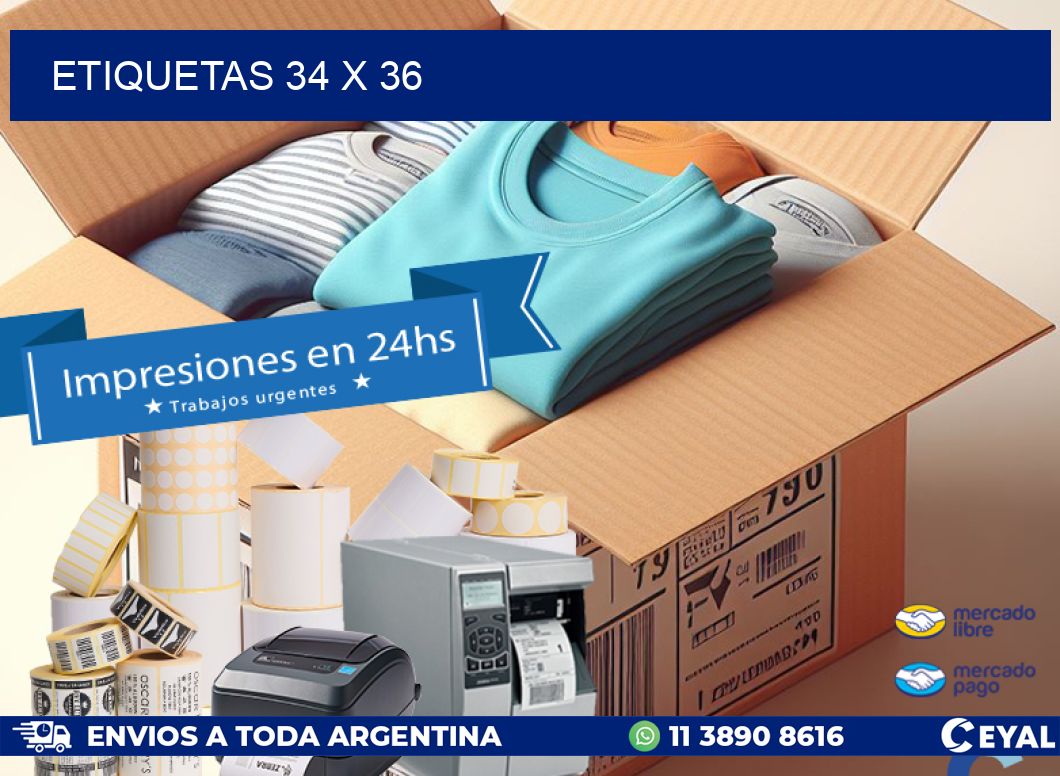 ETIQUETAS 34 x 36