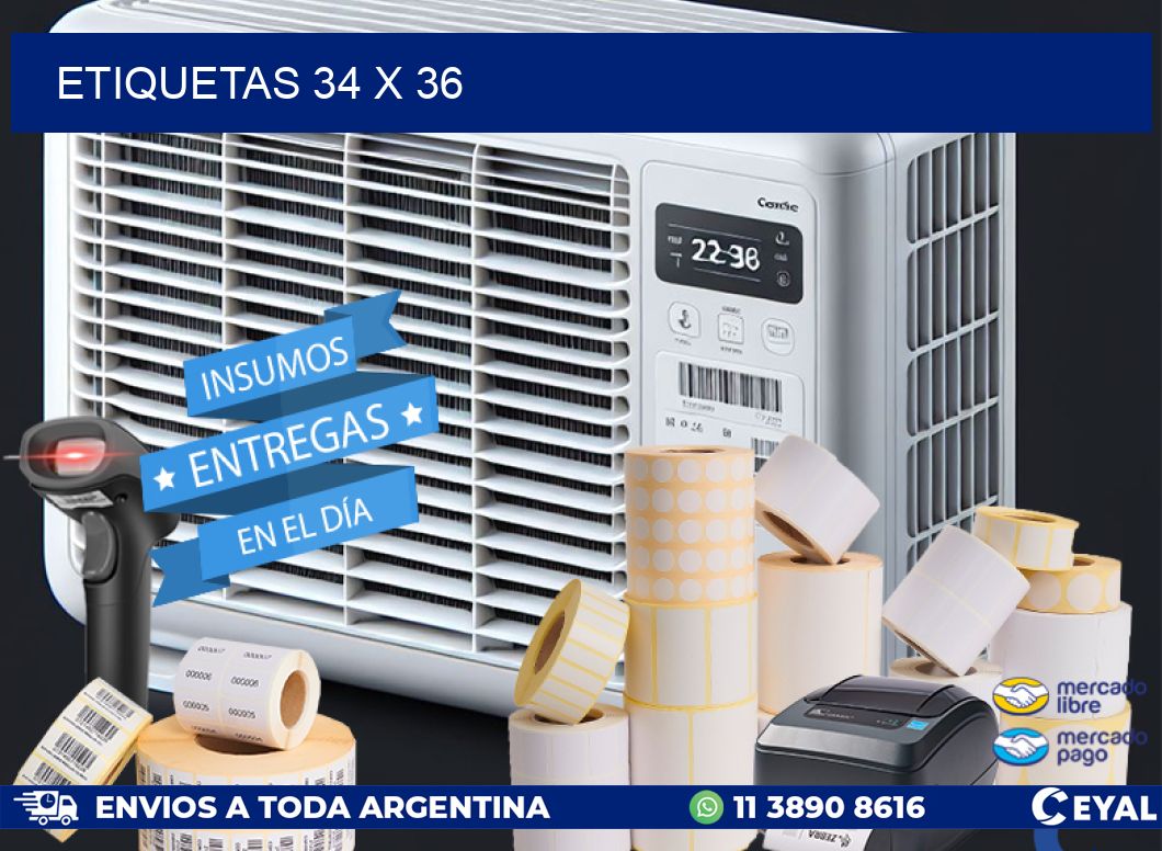ETIQUETAS 34 x 36