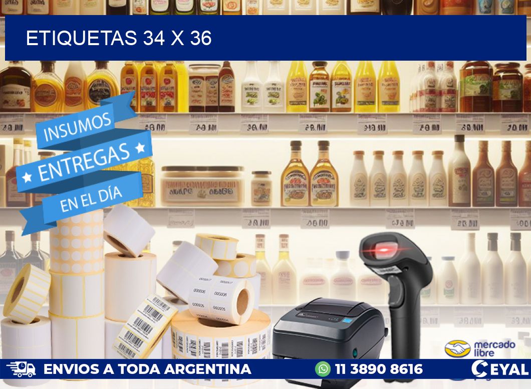ETIQUETAS 34 x 36