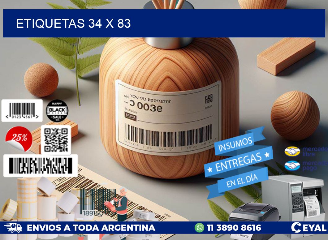 ETIQUETAS 34 x 83