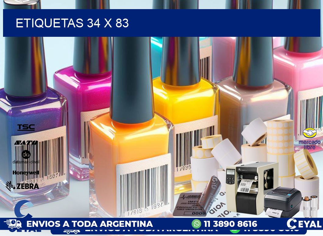 ETIQUETAS 34 x 83