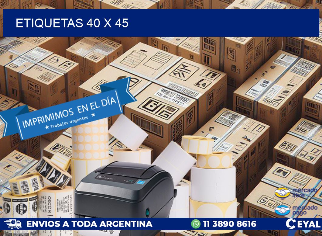 ETIQUETAS 40 x 45