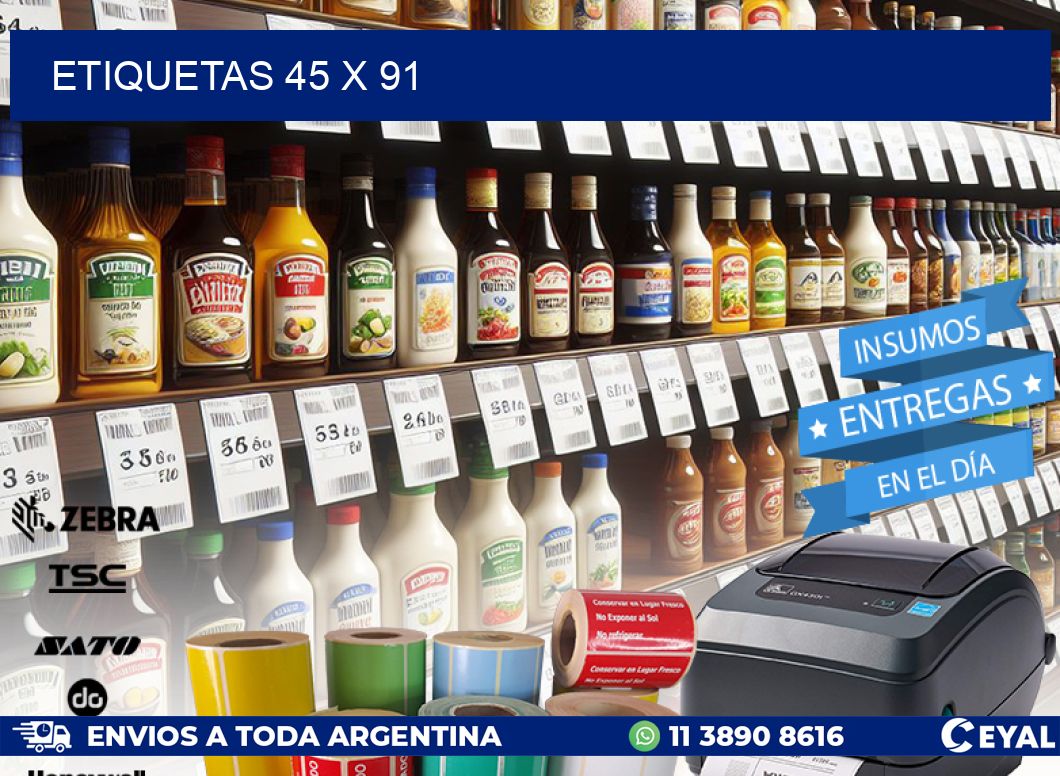 ETIQUETAS 45 x 91
