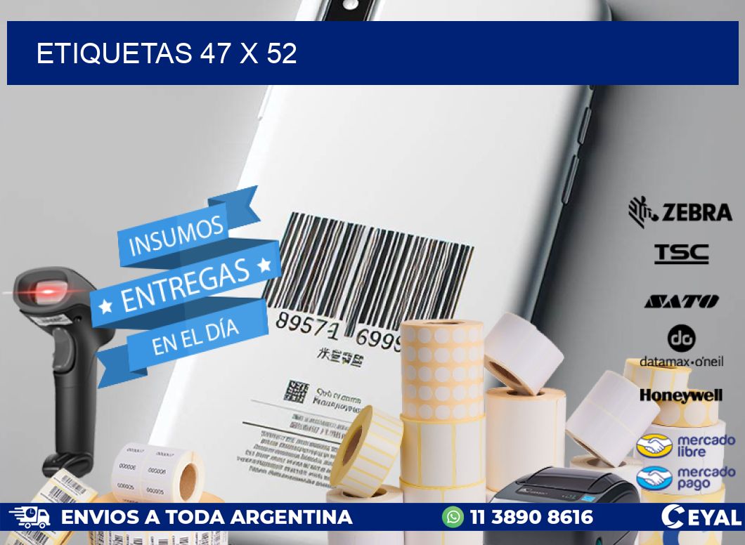 ETIQUETAS 47 x 52