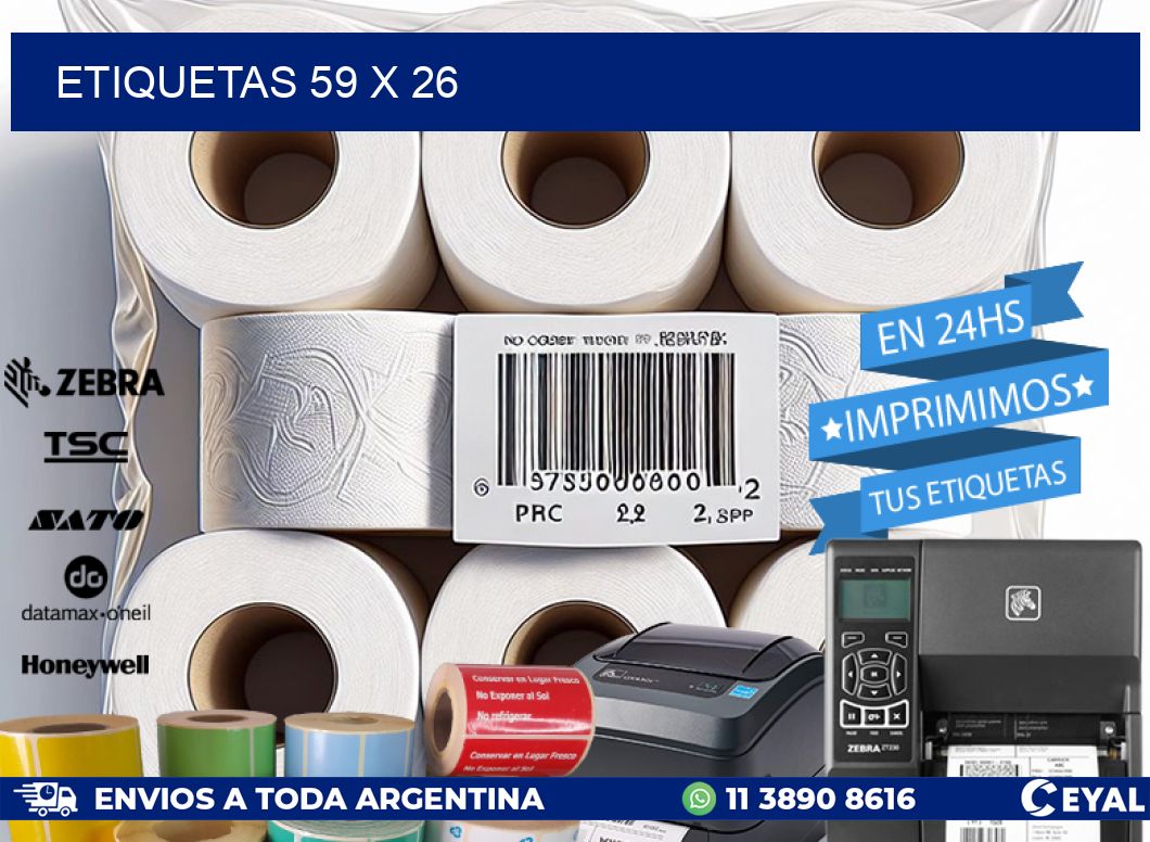 ETIQUETAS 59 x 26