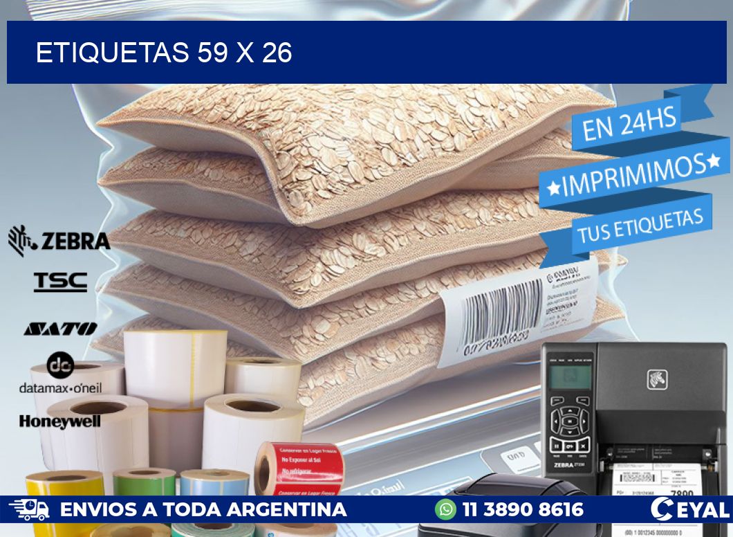 ETIQUETAS 59 x 26