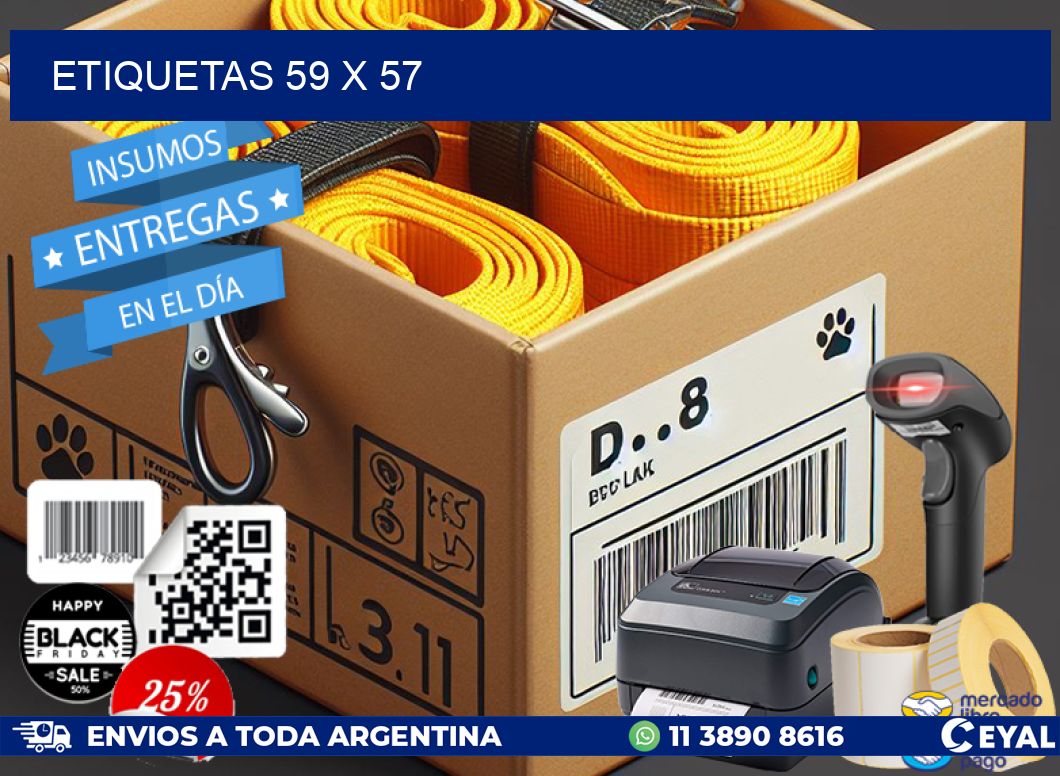 ETIQUETAS 59 x 57