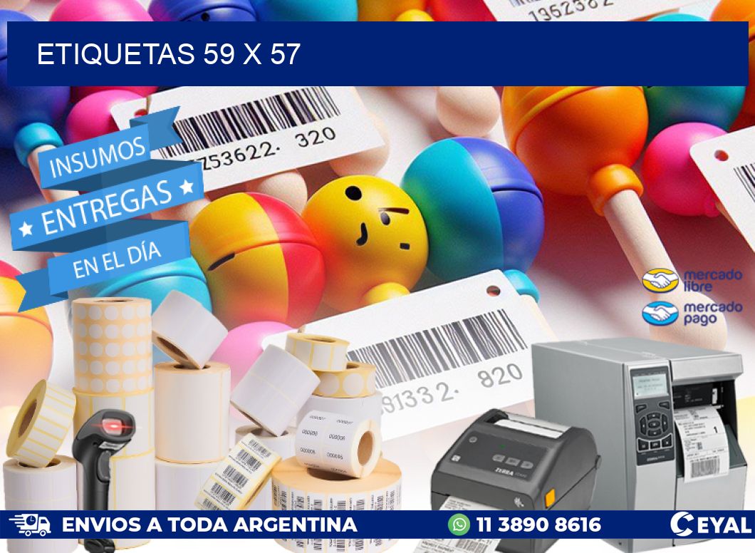 ETIQUETAS 59 x 57