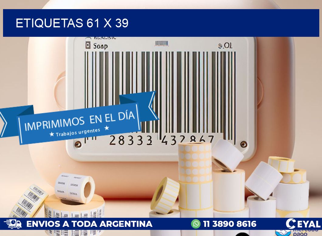 ETIQUETAS 61 x 39