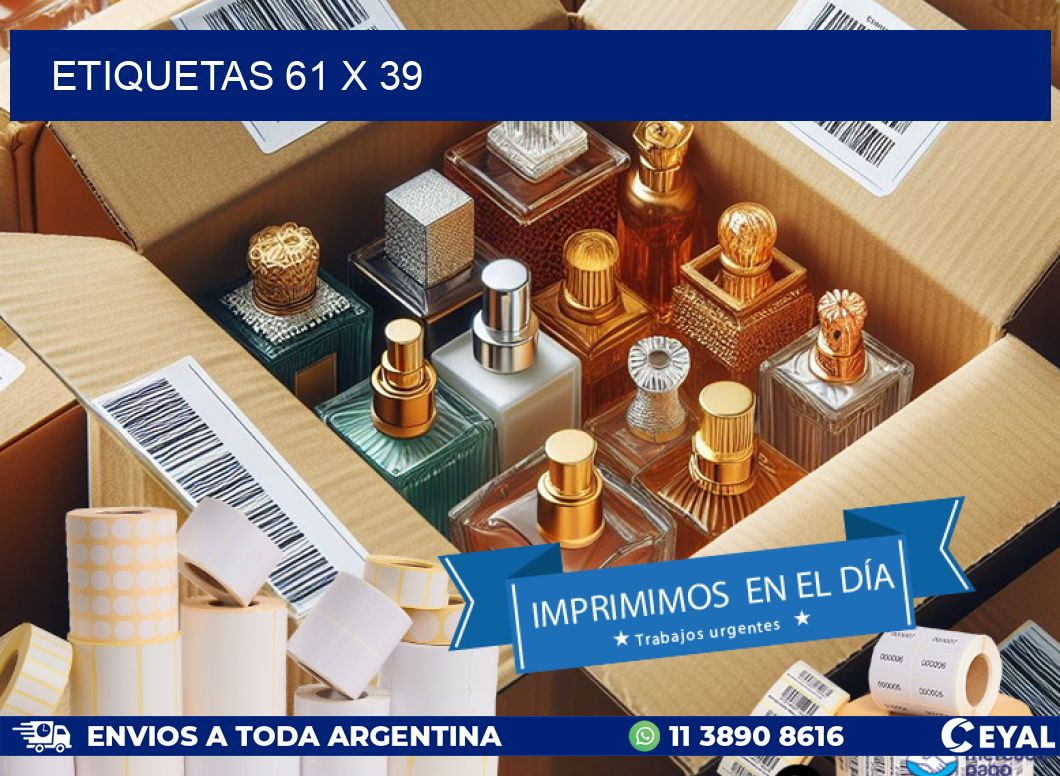 ETIQUETAS 61 x 39