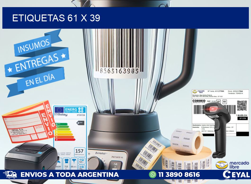 ETIQUETAS 61 x 39