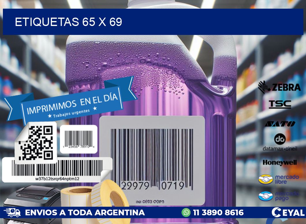ETIQUETAS 65 x 69