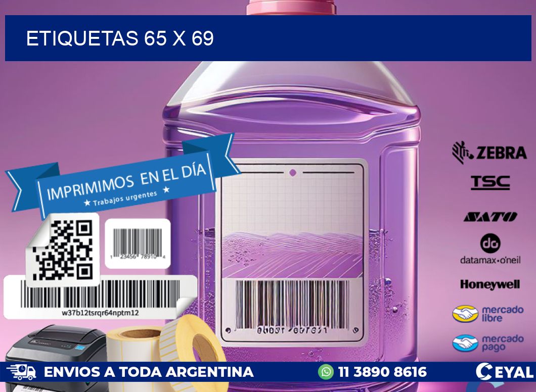 ETIQUETAS 65 x 69