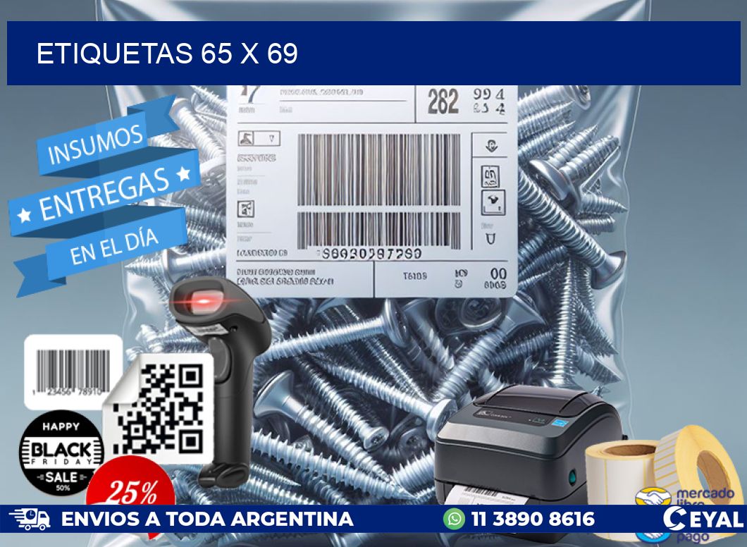 ETIQUETAS 65 x 69