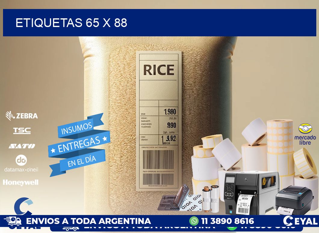 ETIQUETAS 65 x 88