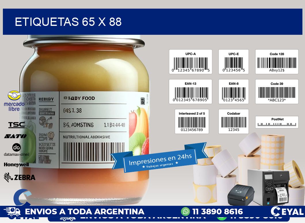 ETIQUETAS 65 x 88
