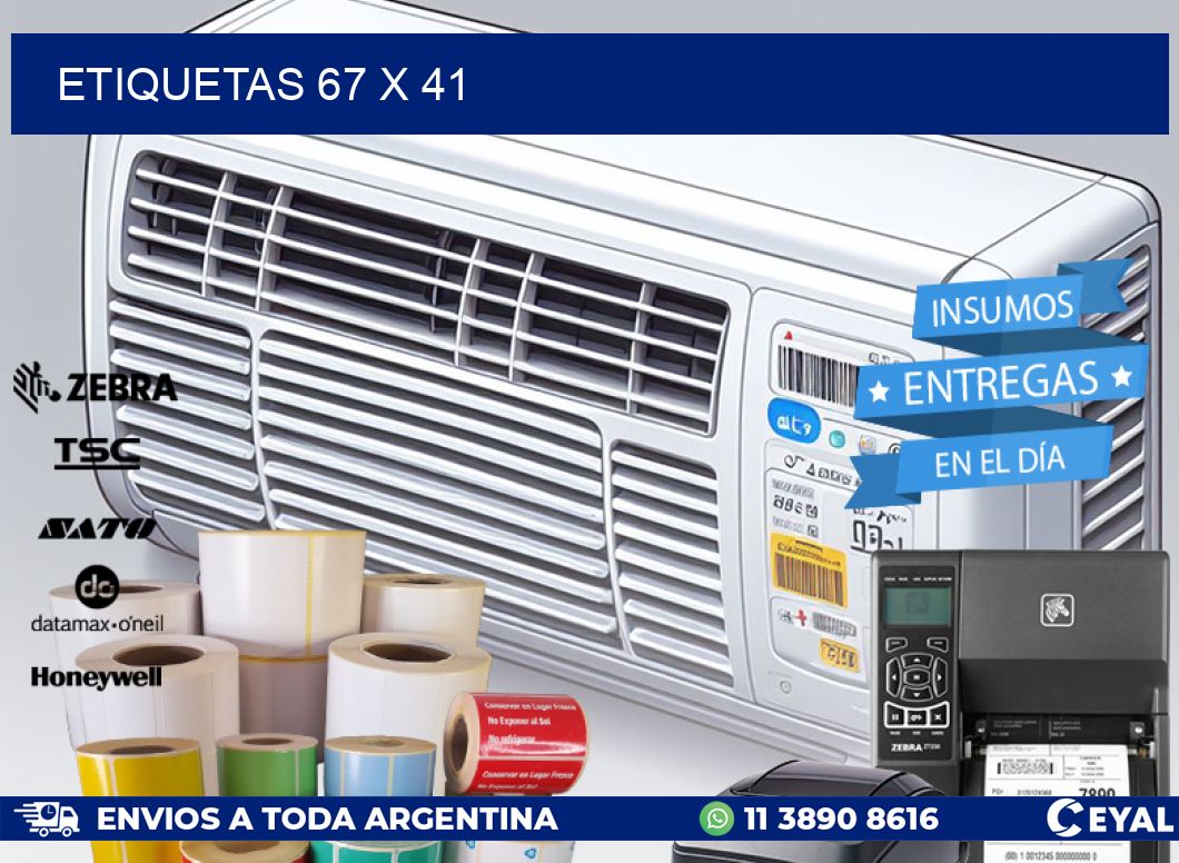ETIQUETAS 67 x 41