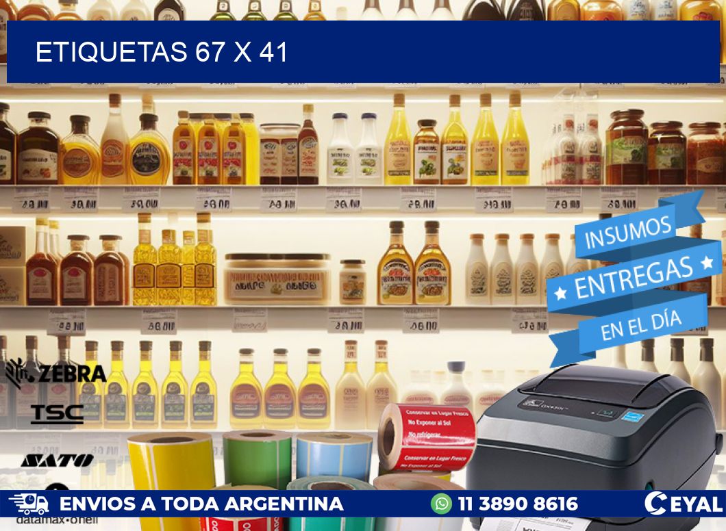 ETIQUETAS 67 x 41