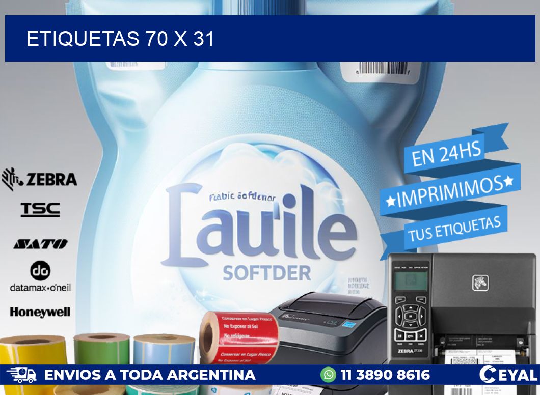 ETIQUETAS 70 x 31