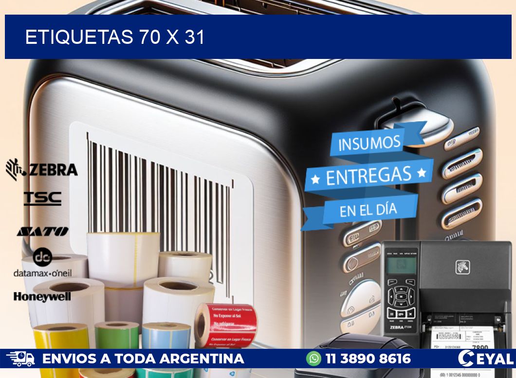 ETIQUETAS 70 x 31