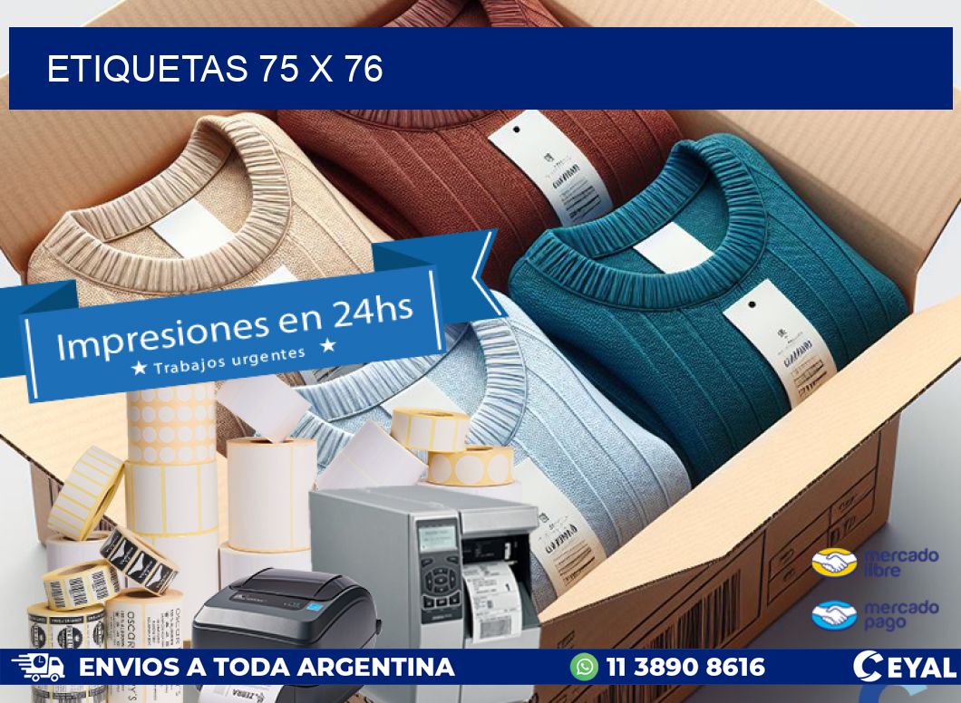 ETIQUETAS 75 x 76
