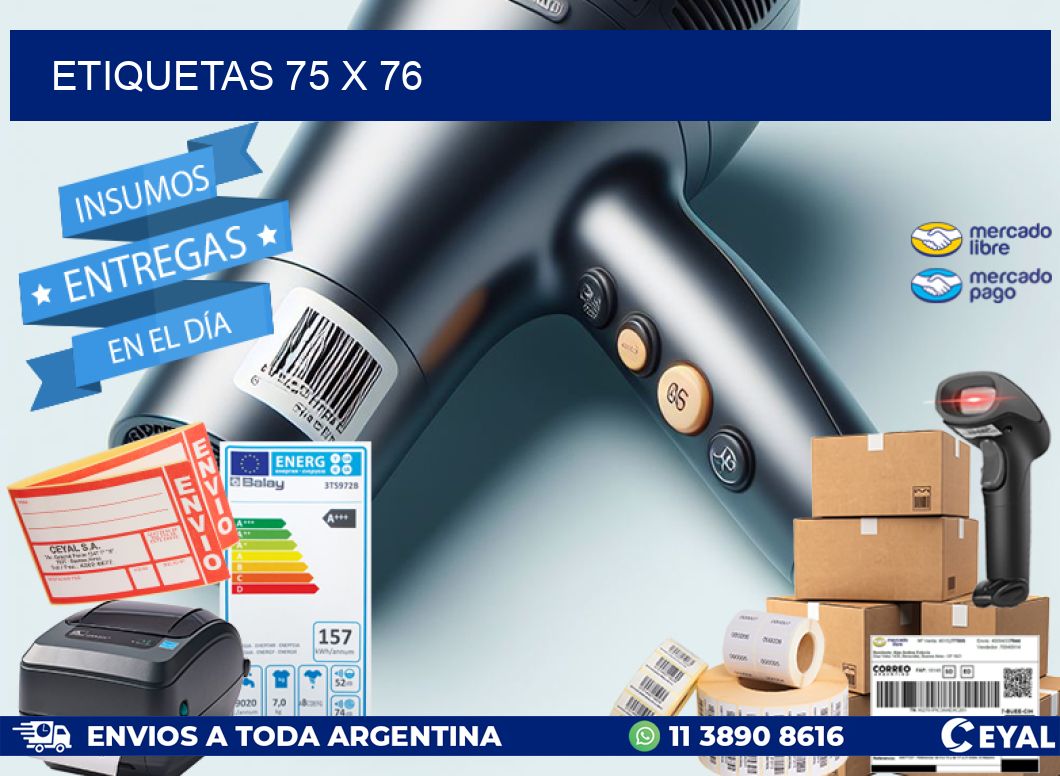 ETIQUETAS 75 x 76