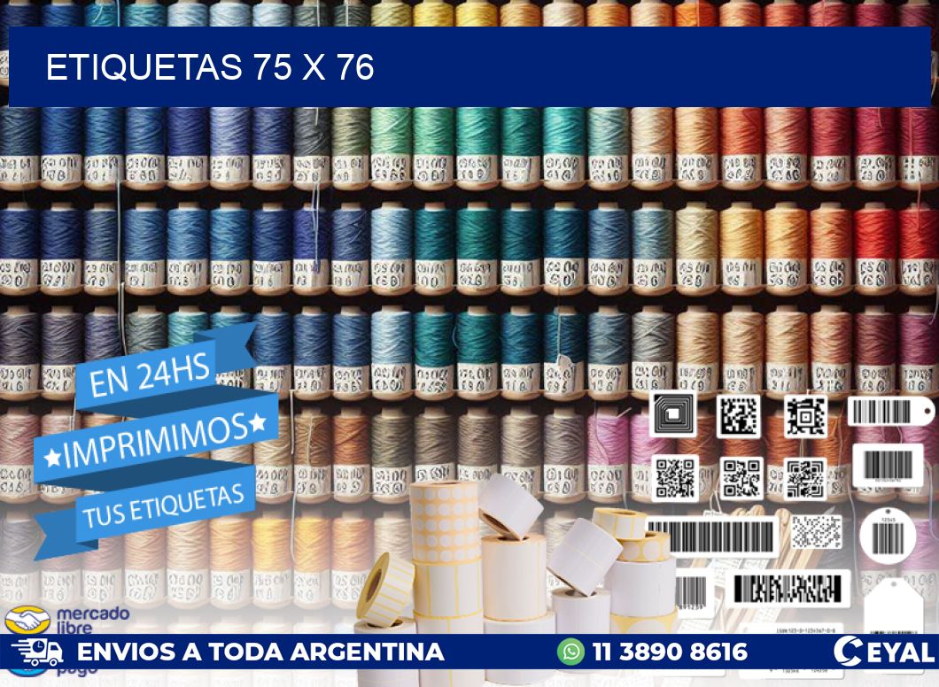 ETIQUETAS 75 x 76