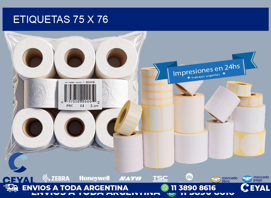 ETIQUETAS 75 x 76