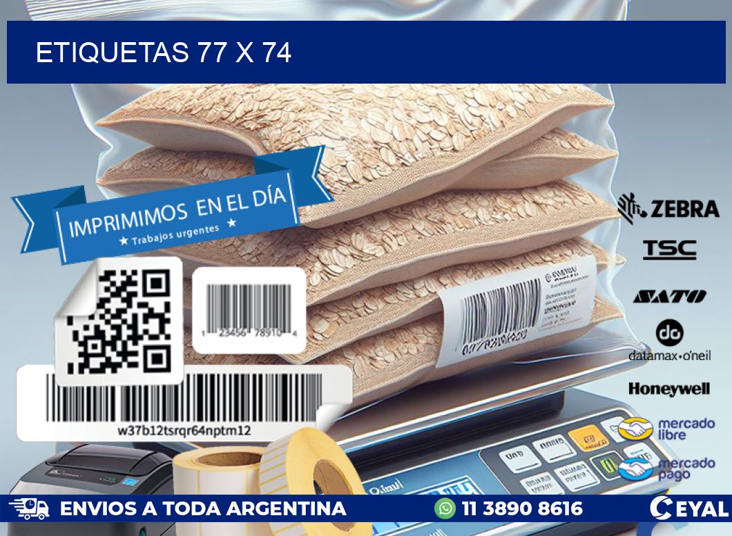 ETIQUETAS 77 x 74