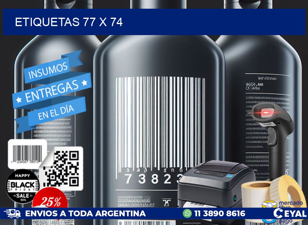ETIQUETAS 77 x 74