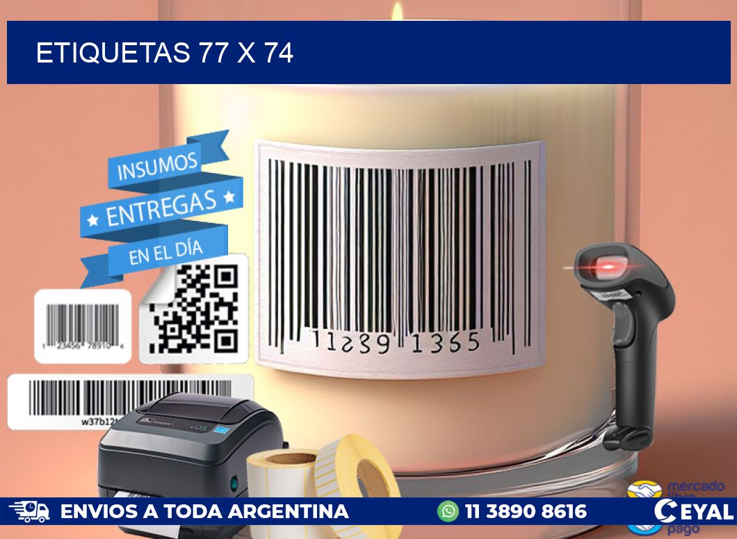 ETIQUETAS 77 x 74