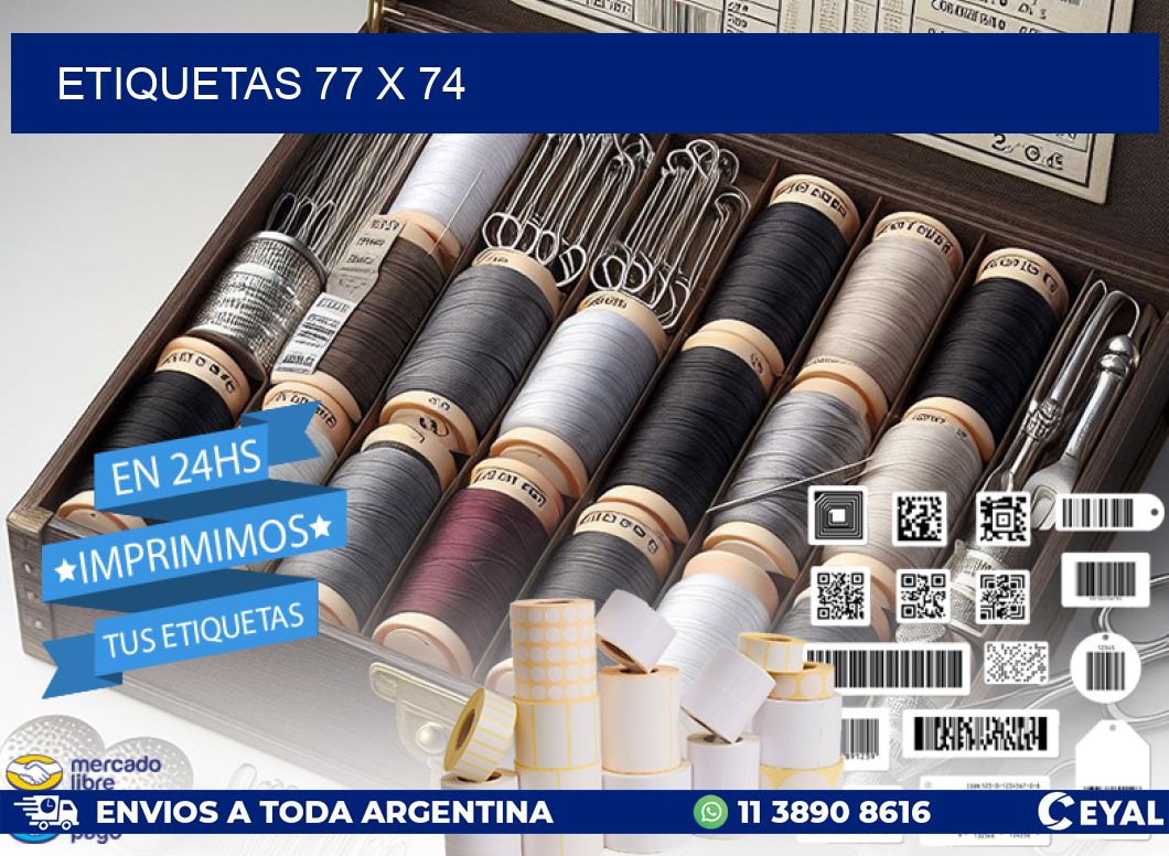 ETIQUETAS 77 x 74