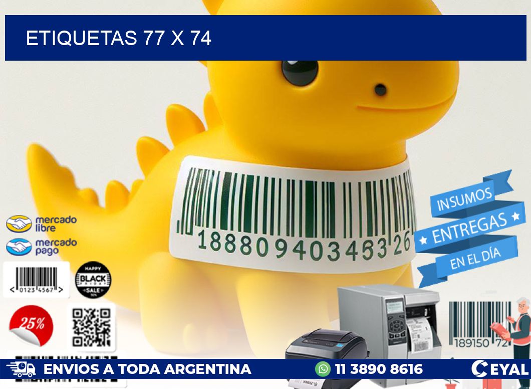 ETIQUETAS 77 x 74