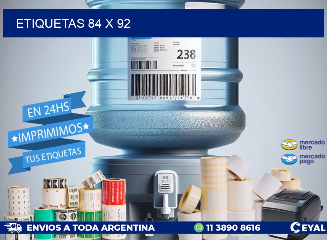 ETIQUETAS 84 x 92