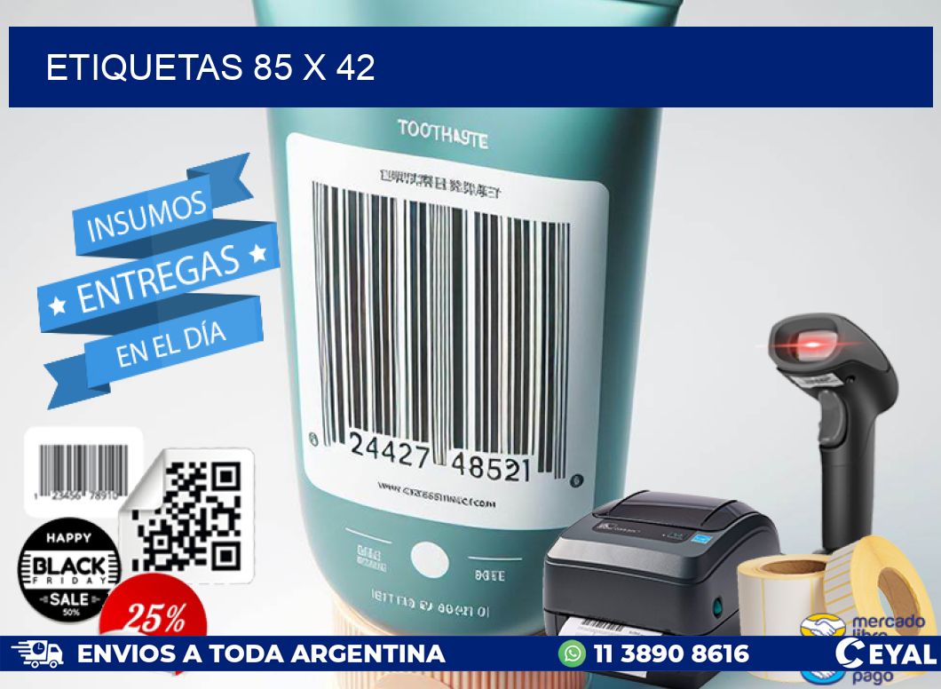 ETIQUETAS 85 x 42