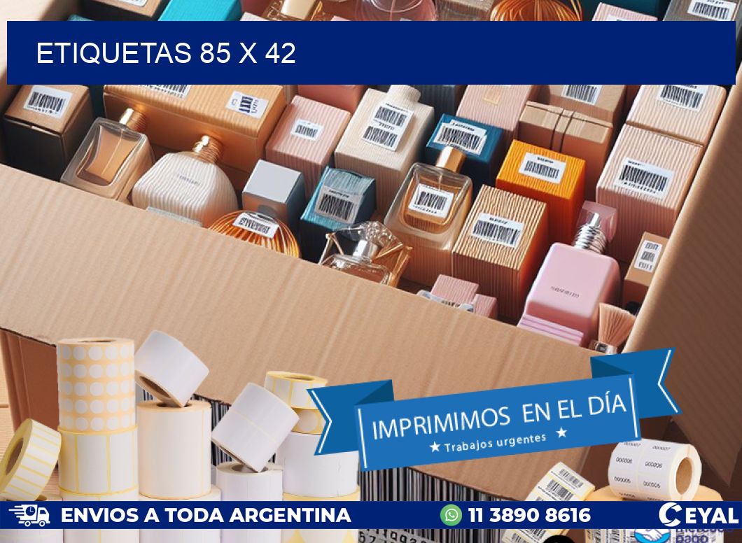 ETIQUETAS 85 x 42